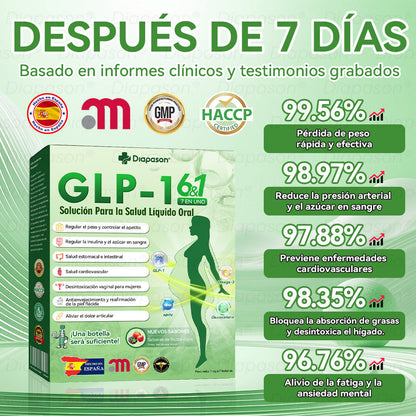 Tienda Oficial | 𝐃𝒊𝓪𝐩𝓪𝙨𝐨𝒏® Ｇ𝖫𝑃-𝟏 𝑆𝑖𝑒𝑡𝑒 𝑒𝑛 𝑢𝑛𝑜 𝑆𝑜𝑙𝑢𝑐𝑖ó𝑛 𝑃𝑎𝑟𝑎 𝑙𝑎 𝑆𝑎𝑙𝑢𝑑 𝐿í𝑞𝑢𝑖𝑑𝑜 𝑂𝑟𝑎𝑙）(Solo una vez al día, cambios visibles en 7 días) Para obesidad, salud cardiovascular, diabetes, apnea del sueño, salud intestinal, problemas articulares y más