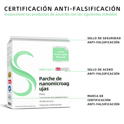 𝐎𝐲𝐢𝐤𝐞𝐲®👗👗𝐒𝐌𝐆𝐓-𝐆𝐋𝐏-𝟏 𝐏𝐚𝐫𝐜𝐡𝐞 𝐝𝐞 𝐧𝐚𝐧𝐨𝐦𝐢𝐜𝐫𝐨𝐚𝐠𝐮𝐣𝐚𝐬（Indoloro, de larga duración, aborda la diabetes, la obesidad y las enfermedades cardiovasculares.）