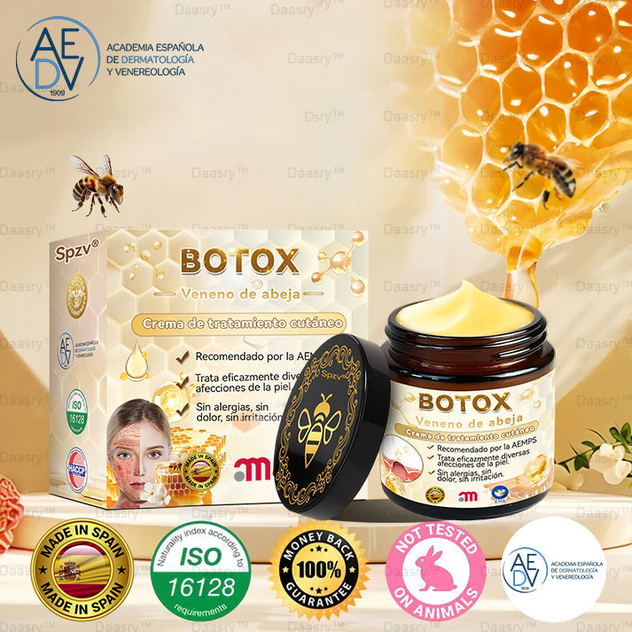 Universidad de Barcelona Oficial: 𝐒𝐩𝐳𝐯®𝐁𝐎𝐓𝐎𝐗 𝐕𝐞𝐧𝐞𝐧𝐨 𝐝𝐞 𝐚𝐛𝐞𝐣𝐚 𝐂𝐫𝐞𝐦𝐚 𝐝𝐞 𝐭𝐫𝐚𝐭𝐚𝐦𝐢𝐞𝐧𝐭𝐨 𝐜𝐮𝐭á𝐧𝐞𝐨, Hidratación, reparación de la piel, uniformización del tono, tratamiento del acné y manchas oscuras, eliminación de verrugas y lunares, alivio de la psoriasis