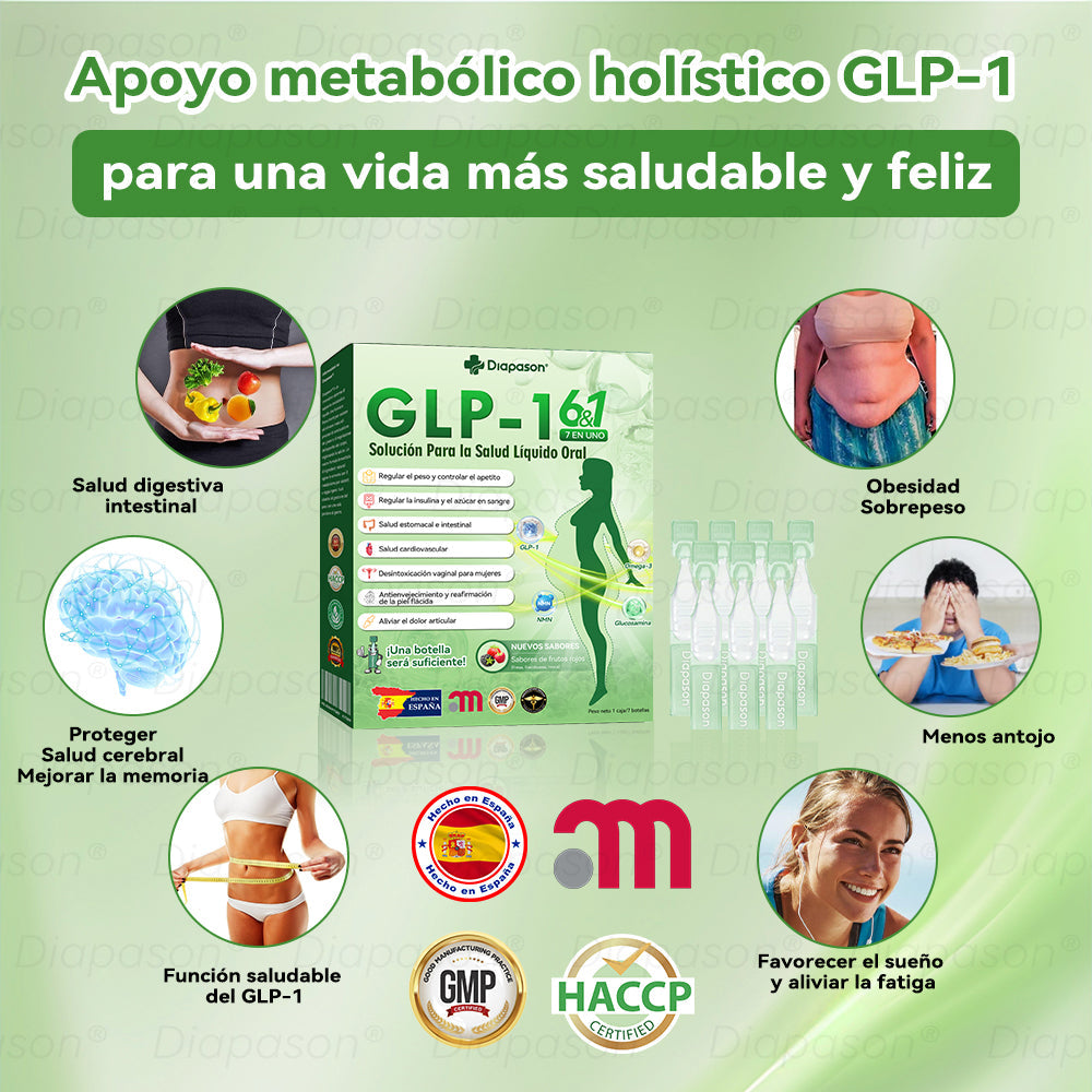 Tienda Oficial | 𝐃𝒊𝓪𝐩𝓪𝙨𝐨𝒏®🌼💖Ｇ𝖫𝑃-𝟏 𝑆𝑖𝑒𝑡𝑒 𝑒𝑛 𝑢𝑛𝑜 𝑆𝑜𝑙𝑢𝑐𝑖ó𝑛 𝑃𝑎𝑟𝑎 𝑙𝑎 𝑆𝑎𝑙𝑢𝑑 𝐿í𝑞𝑢𝑖𝑑𝑜 𝑂𝑟𝑎𝑙）(Solo una vez al día, cambios visibles en 7 días) Para obesidad, salud cardiovascular, diabetes, apnea del sueño, salud intestinal, problemas articulares y más