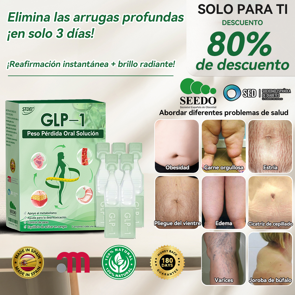 Recomendado por Universidad de Barcelona, España | Tienda oficial | 🐮𝑆𝑇𝐷𝐸𝐼® 𝐺𝐿𝑃-1  𝑃𝑒𝑠𝑜 𝑃é𝑟𝑑𝑖𝑑𝑎 𝑂𝑟𝑎𝑙 𝑆𝑜𝑙𝑢𝑐𝑖ó𝑛 - 👨‍⚕️ 𝑂𝑏𝑒𝑠𝑖𝑑𝑎𝑑, 𝑒𝑛𝑓𝑒𝑟𝑚𝑒𝑑𝑎𝑑𝑒𝑠 𝑐𝑎𝑟𝑑𝑖𝑜𝑣𝑎𝑠𝑐𝑢𝑙𝑎𝑟𝑒𝑠, 𝑑𝑖𝑎𝑏𝑒𝑡𝑒𝑠, 𝑎𝑝𝑛𝑒𝑎 𝑑𝑒𝑙 𝑠𝑢𝑒ñ𝑜, 𝑝𝑟𝑜𝑏𝑙𝑒𝑚𝑎𝑠 𝑎𝑟𝑡𝑖𝑐𝑢𝑙𝑎𝑟𝑒𝑠 𝑦 𝑚á𝑠