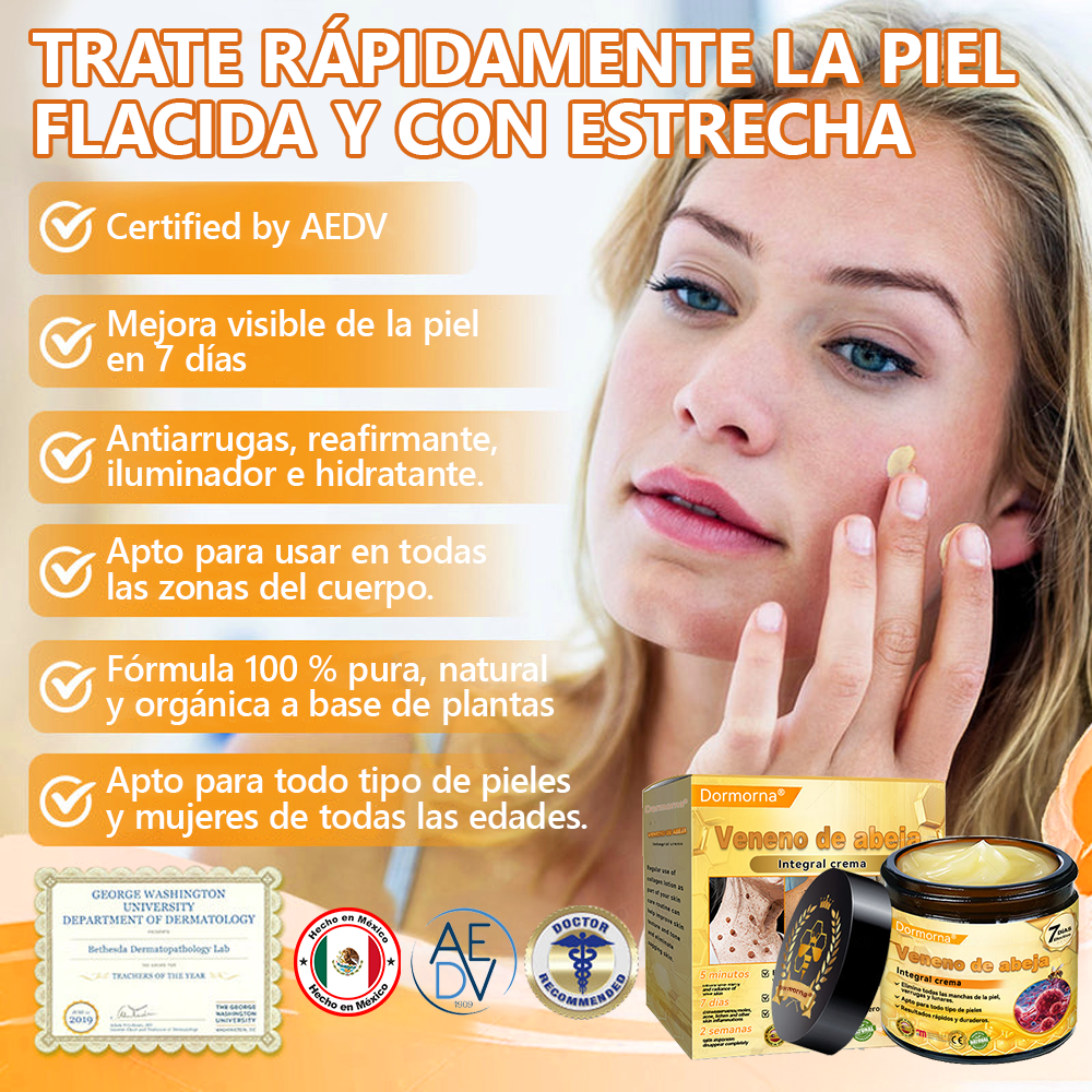 🌿🐝 ¡Hasta 50 % de descuento por la Gran Oferta de Mitad de Año! | Crema Reparadora Natural de Veneno de Abeja 𝐃𝐨𝐫𝐦𝐨𝐫𝐧𝐚® – Elaborado y enviado desde España